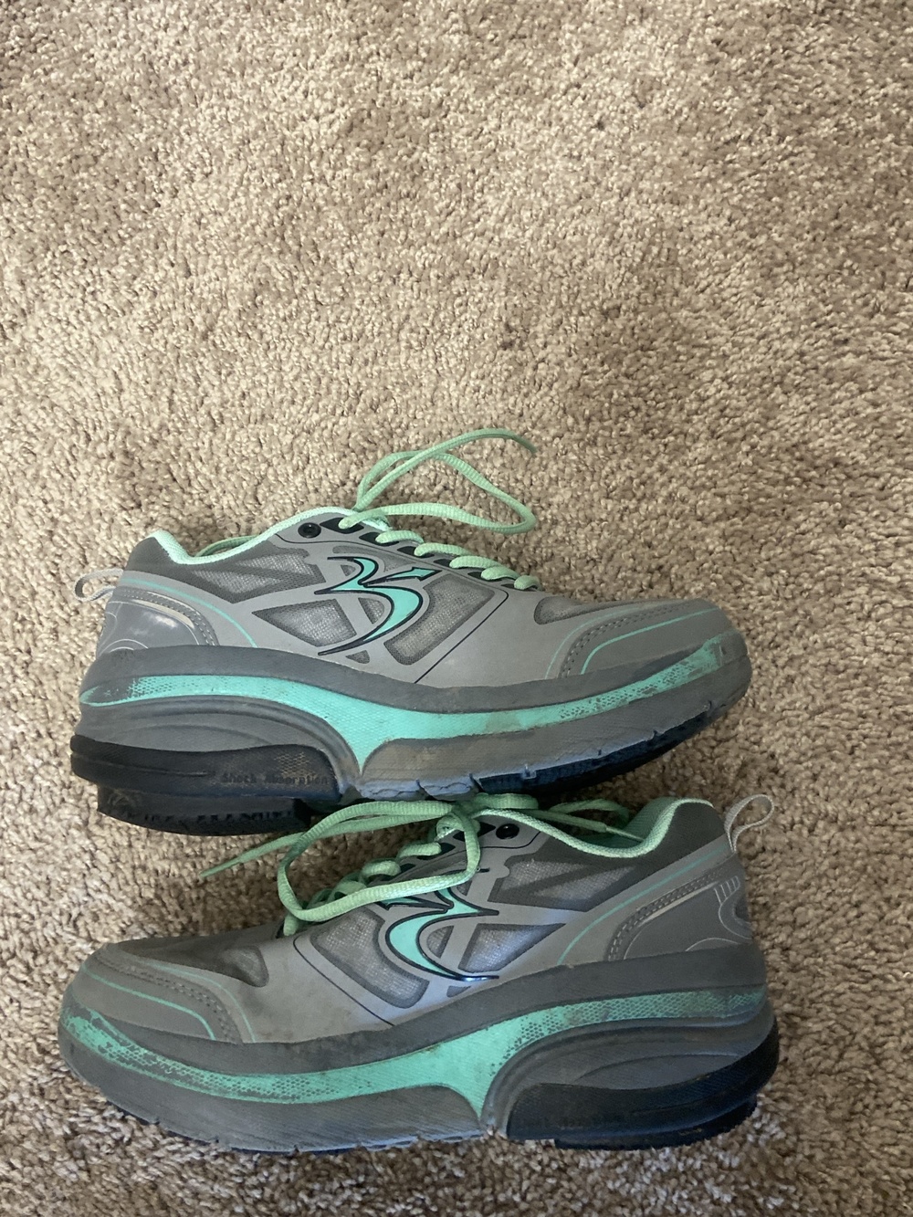 Gravity Defyer Corrective Fit Shoes Womens Size 8 Gray Mesh Walking Sneakers
